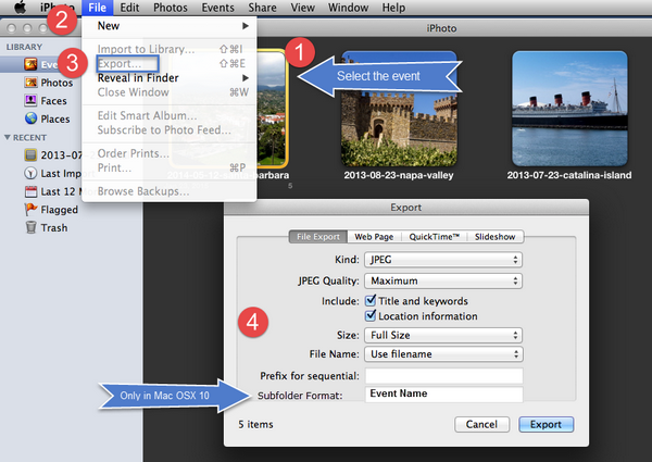 How to transfer iphoto app to new macbook air